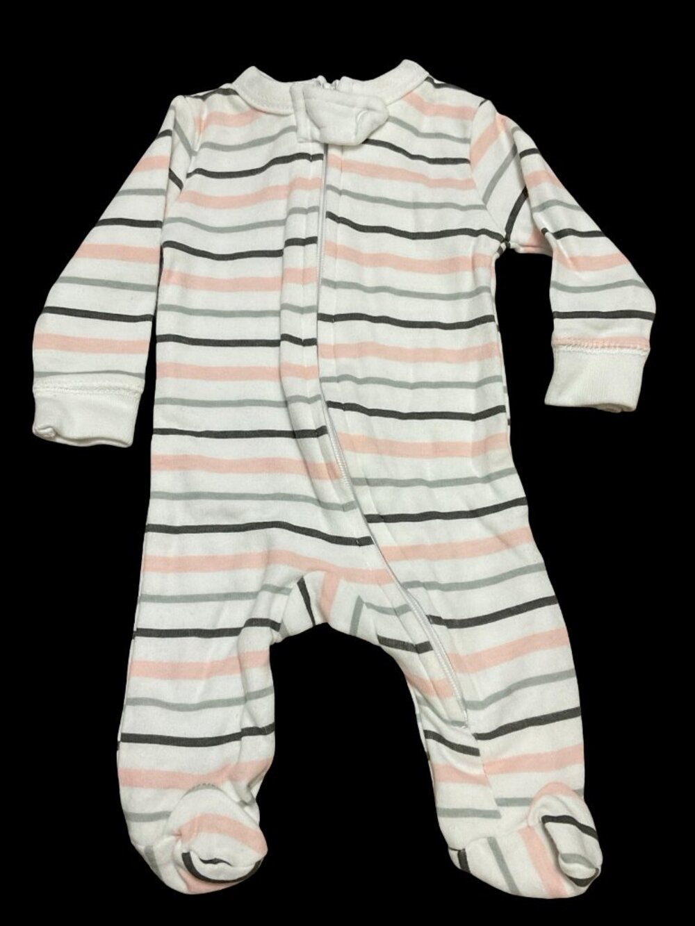 👣 10/$25 - White/Pink/Grey Striped Sleeper